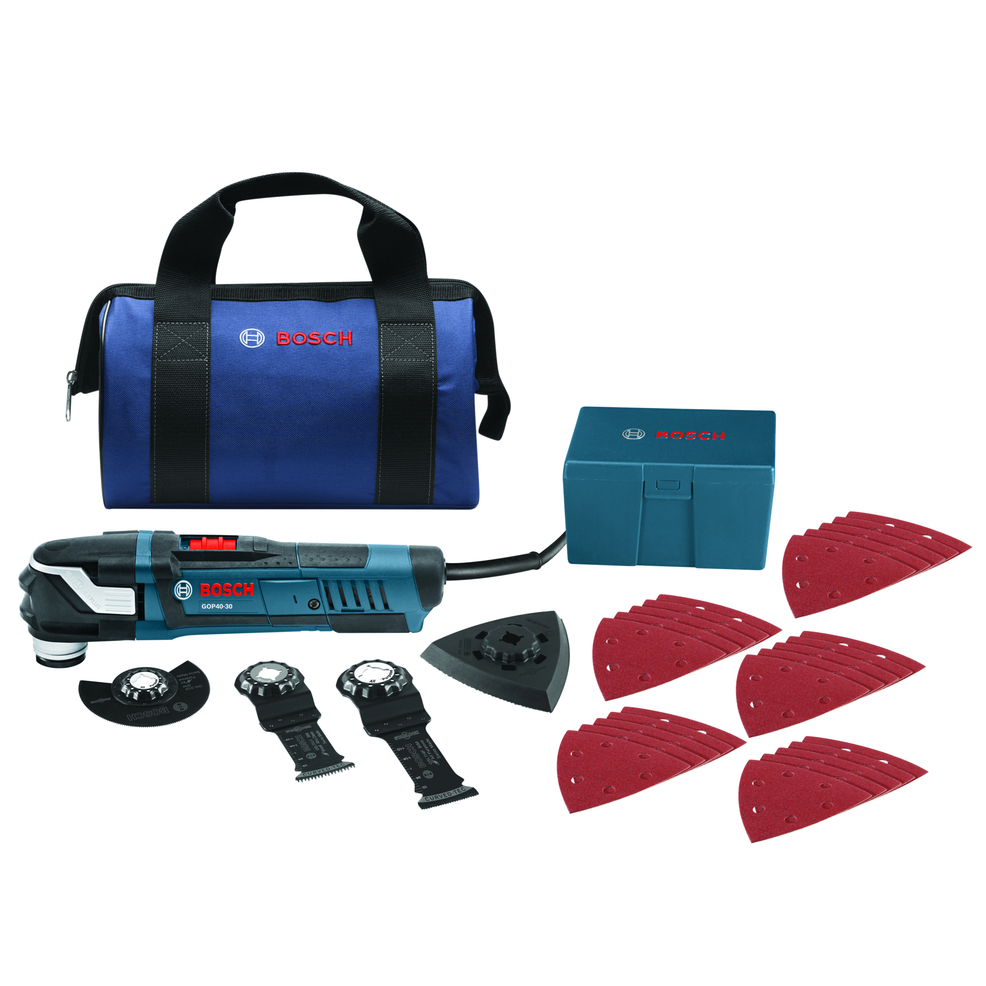 Bosch StarlockPlus Oscillating Multi-Tool Kit — 30 Pcs, Model# GOP40-30B